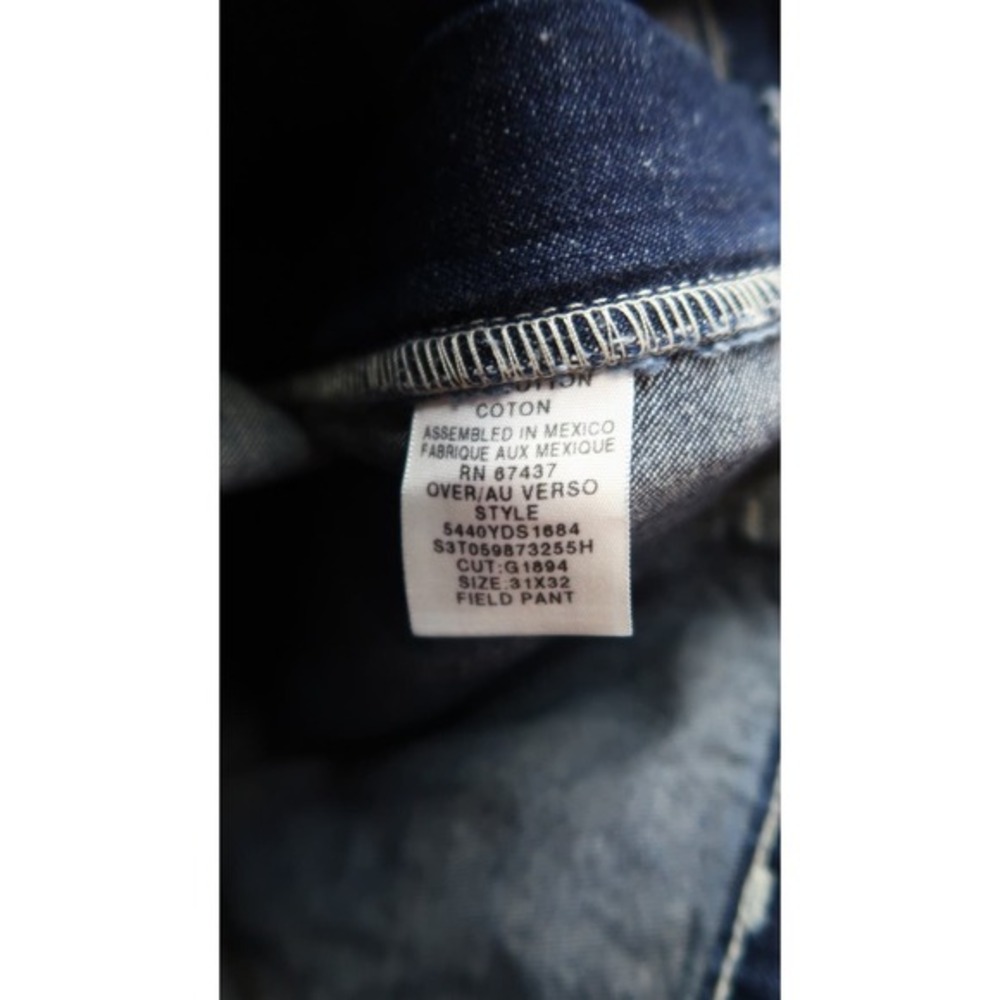 Polo Sport Ralph Lauren VTG Retro American Flag Field Pant Work Jeans 31x32 - Picture 10 of 10
